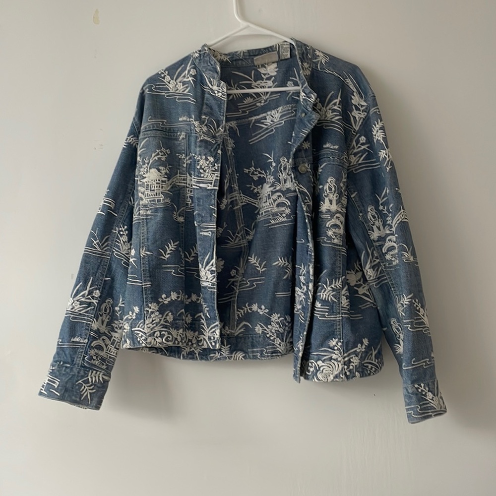 Vintage embroidered jean jacket
